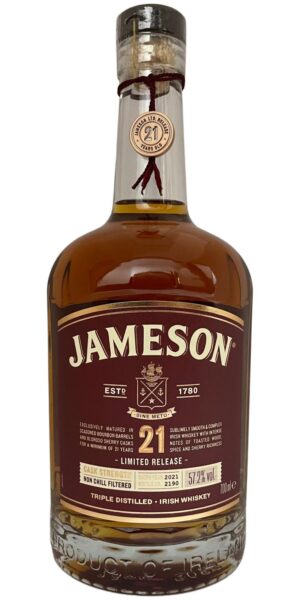 irish jameson whiskey 21 year old